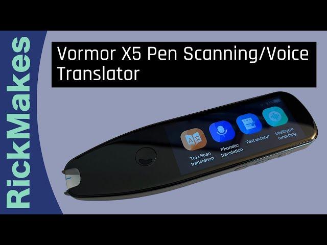 Vormor X5 Pen Scanning/Voice Translator