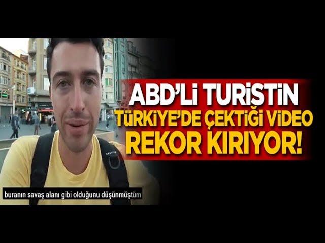 ABD'li turistin Türkiye'de çektiği video rekor kırıyor