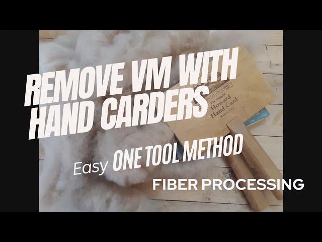 How to remove vegetable matter from alpaca wool