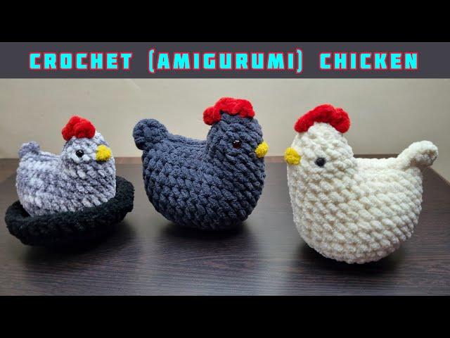 Chicken crochet amigurumi tutorial l easy amigurumi Mabel Chicken pattern for beginners l