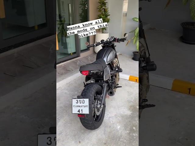 List of mods for this Ducati Scrambler Nightshift