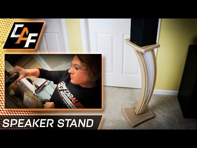 Home Speaker Stands - Plexiglass, and  Hidden Wiring - CarAudioFabrication