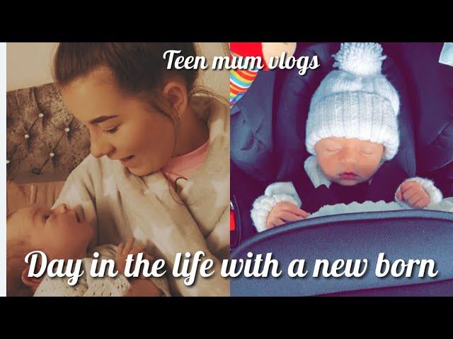 Day In The Life Of A Teen Mum With A Newborn | teen mum vlogs | Becky Louise