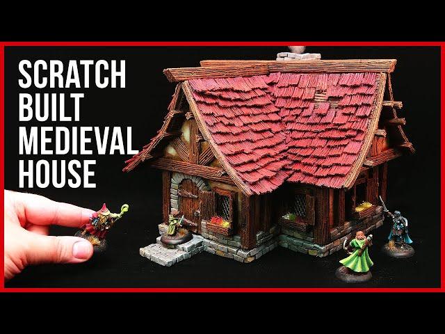 Medieval Fantasy House Scatter Terrain  for Wargaming 