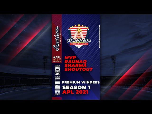 APL | Inaugural Season MVP  | Raunaq Sharma's Experience with the APL #shorts