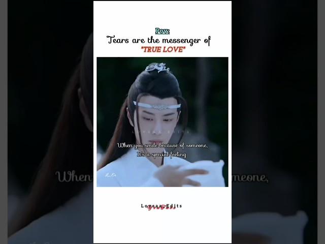 His tears proved his love for Wei Ying️#lanzhan #weiying #wangxian #theuntamed