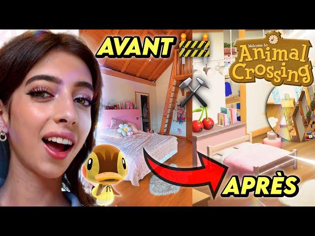 J’AI 1 HEURE pour REPRODUIRE MA CHAMBRE dans ANIMAL CROSSING NEW HORIZONS ! ️