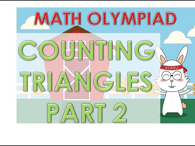 Kiasu Maths Olympiad Training Episode 5 - Counting Triangles (Diagram Question)