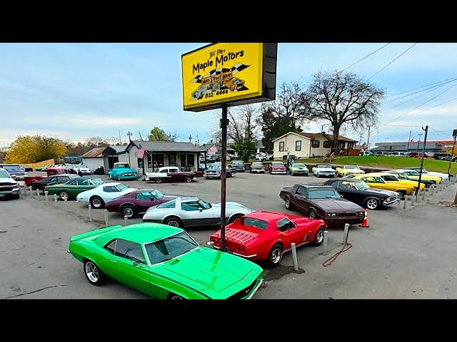 Classic American Maple Motors Lot Walk 11/25/24 Inventory Update Muscle Cars For Sale Dealer Rides