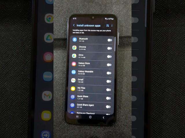 Enable Install Unknown Apps on Samsung Galaxy A14 5G | Install Third-Party Apps #shorts