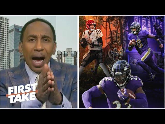 FIRST TAKE | Lamar will show Joe Burrow Who's KING of AFC North! - Stephen A. on Ravens host Bengals