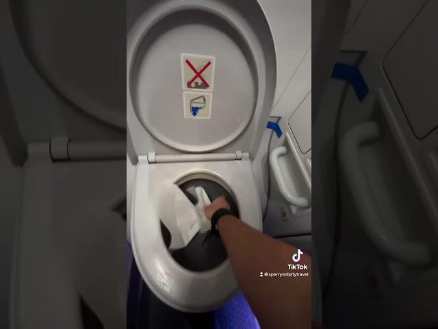 Most Efficient way to poop in a Plane... #travelhacks #flightattendant