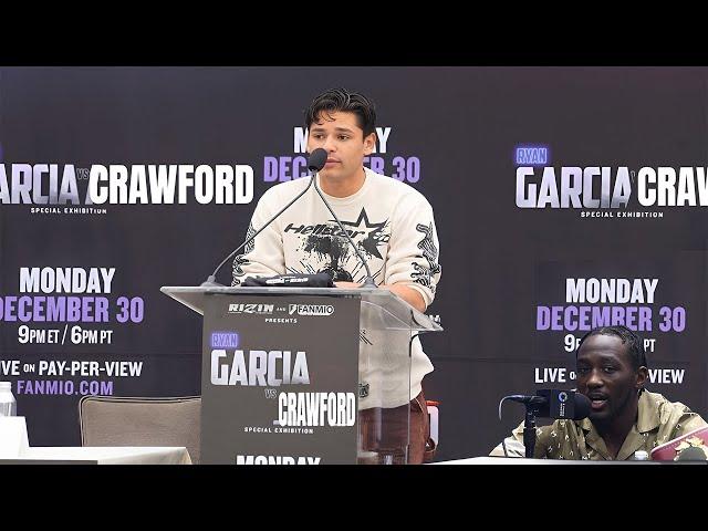 "NOT ON MY LEVEL" Ryan Garcia FIRES BACK at Terence Crawford During Press Conference