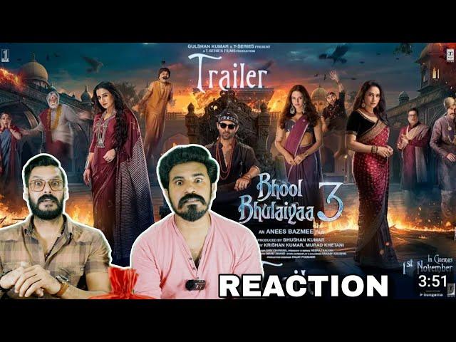 Bhool Bhulaiyaa 3 Official Trailer Reaction Kartik Aaryan Vidya Balan Madhuri | Entertainment Kizhi