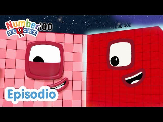 @Numberblocks en Español | Episodios completos | LA MÁS GRANDE - MIL MIL MÁS UNO