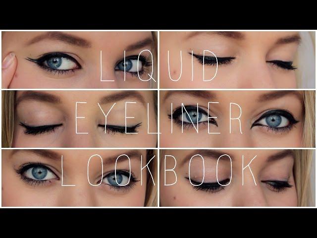 LIQUID EYELINER LOOKBOOK | Sarah Burgett