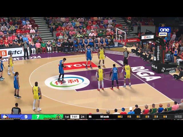 NBA 2K24 Live Simulation! Gilas Pilipinas vs Brazil Semi-Finals | FIBA Olympic Qualifiers 2024