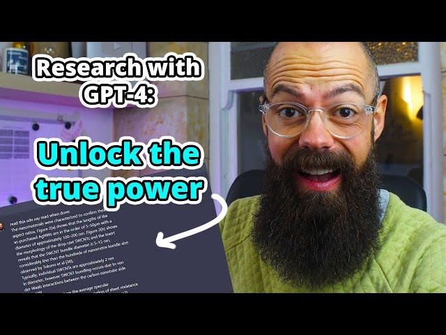 ChatGPT-4 Unlocks Research Genius: The Tricks You Need to See!