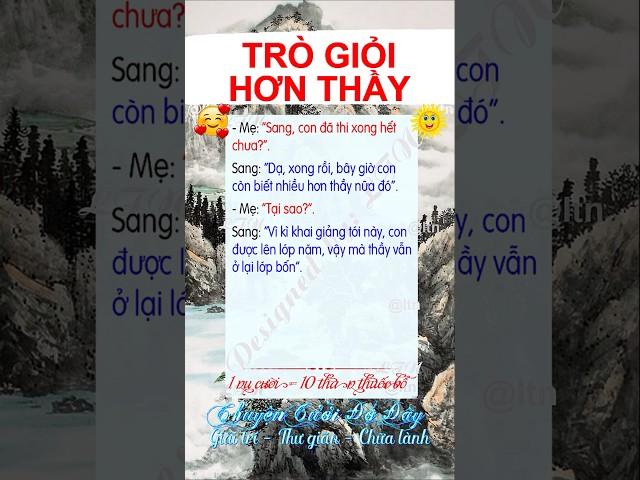 TRÒ GIỎI HƠN THẦY - Giải Trí Số 1 - Cười Vui Mỗi Ngày - Giải Trí, Thư Giãn, Chữa Lành - LTN.   #ltn