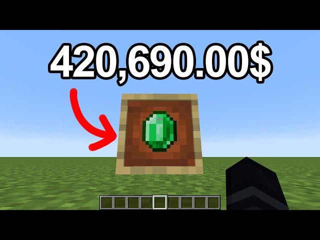 minecraft item prices in real life