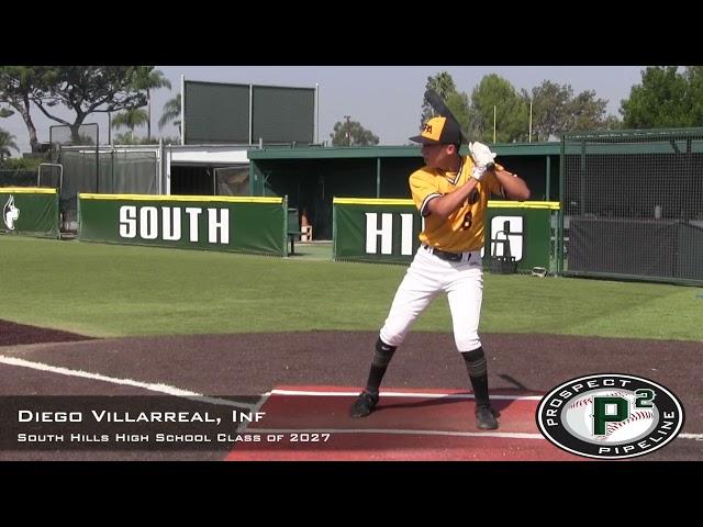 Diego Villarreal Prospect Video, Inf, South Hills High School Class of 2027