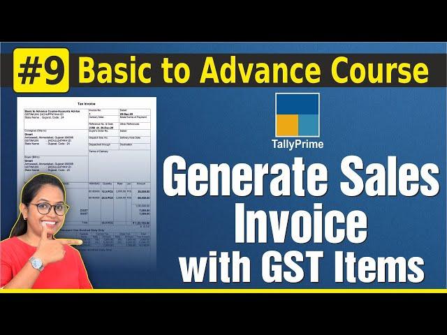 #9 Tally Prime-Create Sales Invoice with Multiple GST rate | Tally Mai GST Invoice Kaise Banate Hain