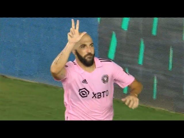 Gonzalo Higuain Hat Trick 3 Goles - Inter Miami CF 30/07/2022