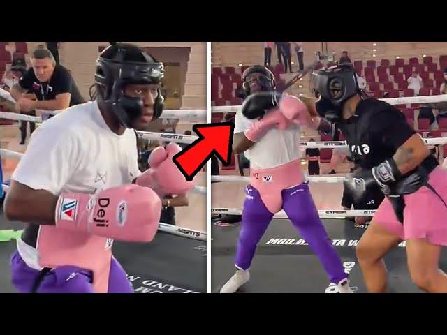 Deji SPARRING In Open Workout