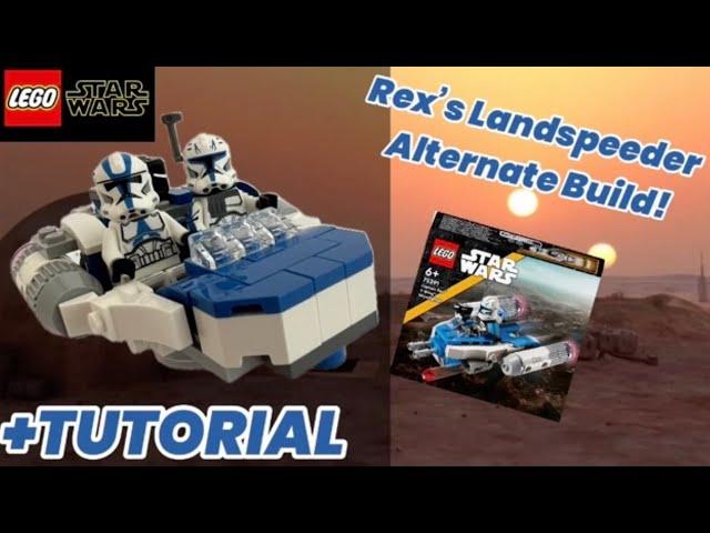 I made a LANDSPEEDER using Rex’s Microfighter! | Lego Star Wars (Captain Rex Y-Wing alternate build)