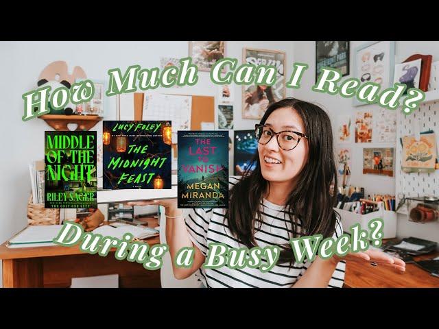 How Much Can I Read During a Busy Work Week?  *Realistic* Reading Vlog