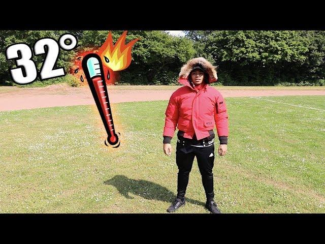 1 TAG BEI 32° WINTER KLAMOTTEN TRAGEN !!! | Kelvin und Marvin