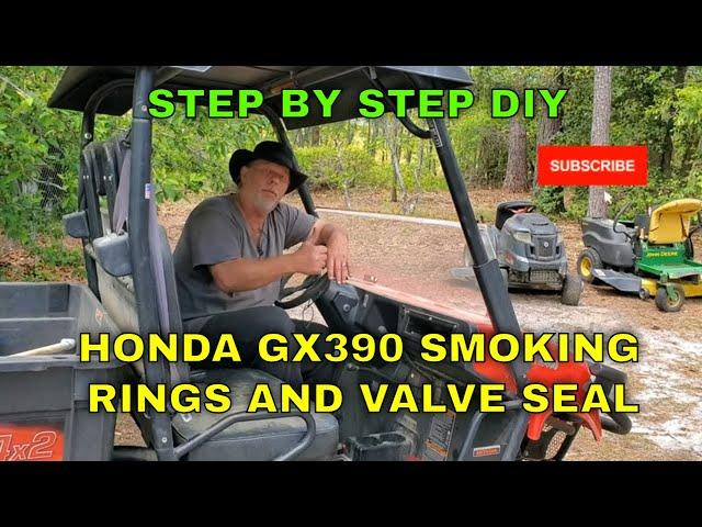 Honda GX390 Smoking How To Replace Rings, Reseat valves and Replace Valve Seal Easy DIY