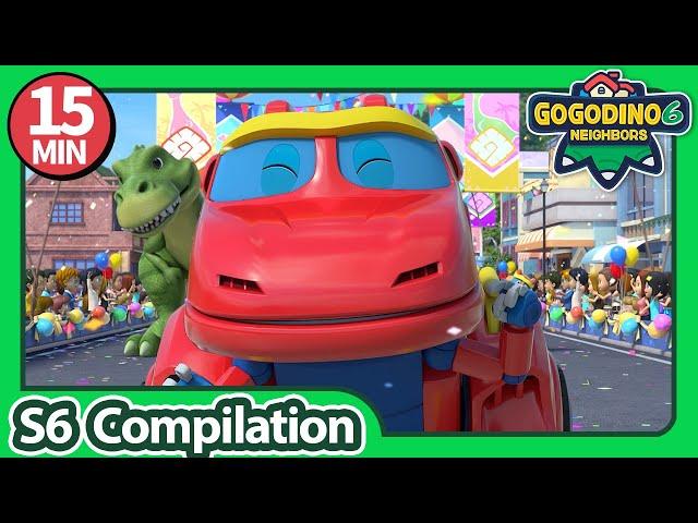 GOGODINO S6【01-03】Compilation | T-Rex | Dinosaur for Kids | Kids Cartoon | Toys | Jurassic | Robot