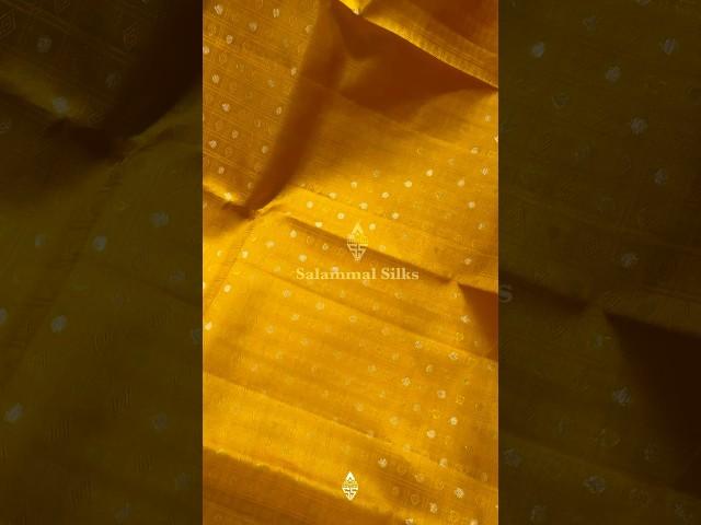 Light Weight Pure Kanjivaram silk saree with contrast rich pallu & blouse!Silk Mark certified!