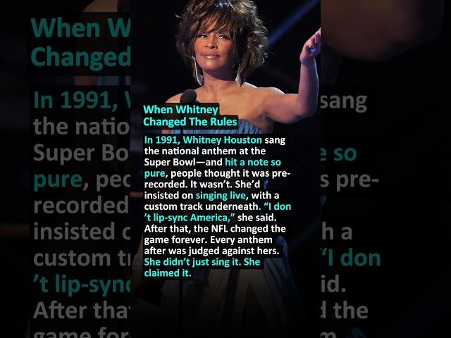 One note. Full control. Game changed. #WhitneyHouston #SuperBowl