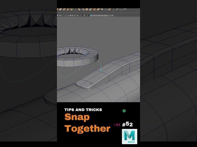 How to SNAP Objects Together in Maya Like a PRO! #shorts #howto