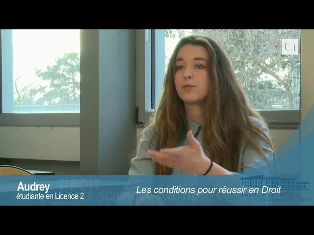 Réussir sa licence de droit // Témoignage d'Audrey, licence 2 de droit