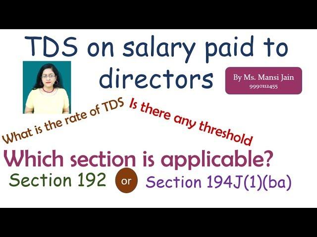 TDS IPCC tax | CA Inter Income Tax Videos