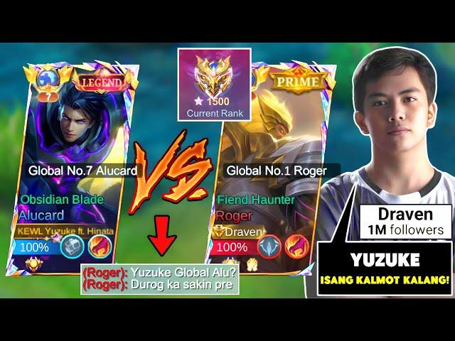 YUZUKE VS DRAVEN | Famous Pro Player Global No.1 Roger! (Lifesteal Vs Insane Attack Speed) Who Win?