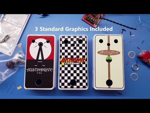 DIY AustinDrive Overdrive Pedal Kit with real Germanium diodes. AustinMics.com