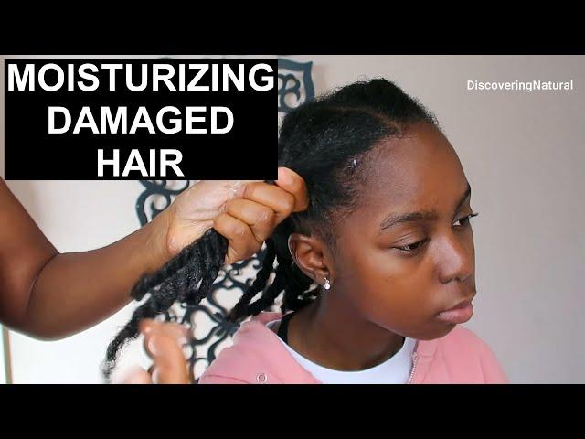 Moisturizing My Daughter's Damage Hair to Healthy Hair