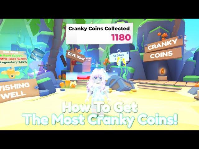 How To Get The Most CRANKY COINS From The NEW OCEAN MINIGAME in Adopt Me! 🪸