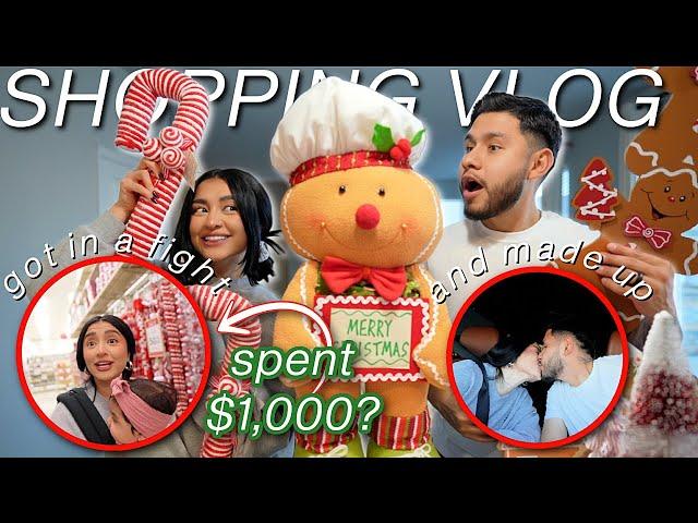 CHRISTMAS DECOR SHOPPING!! GOT IN A FIGHT + SPENT $1,000?