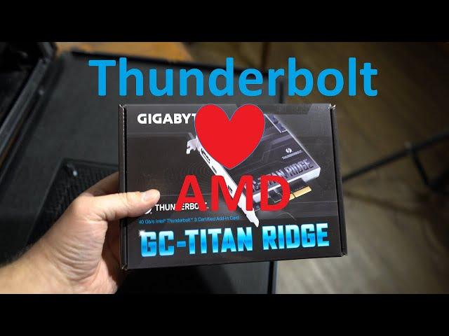 Thunderbolt 3 in AMD system