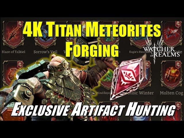 Forging 4K Titan Meteorites | New Version of Endgame Forging | Watcher of Realms