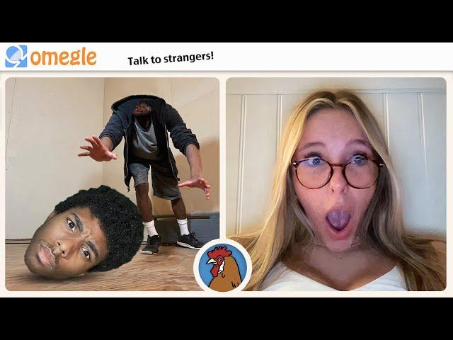 Falling Head JUMPSCARE PRANK on Omegle #4