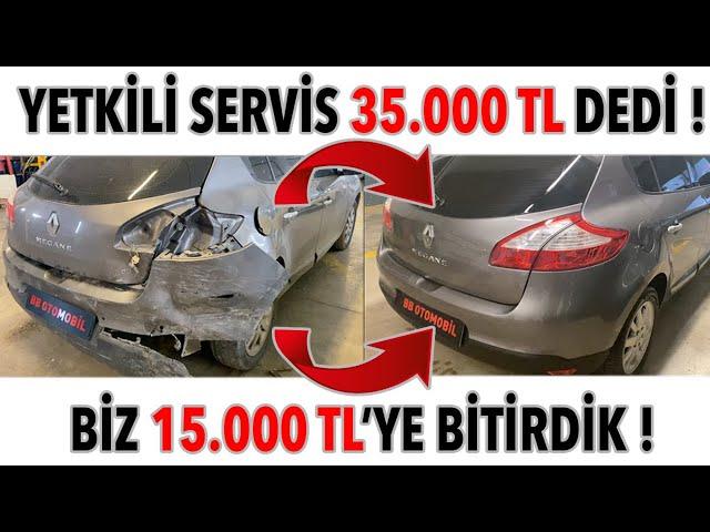 35.000 TL'lik HASARI 15.000 TL'ye YAPTIK | RENAULT MEGANE 3 HASAR ONARIMI