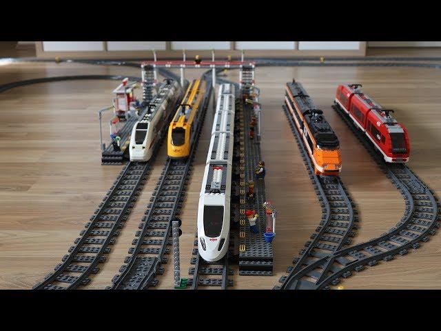 Great Lego train route with XXL Lego train station