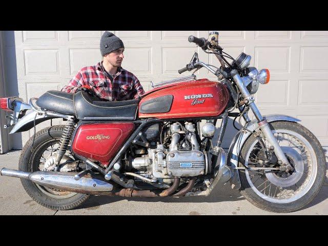 1975 Honda 1000cc Motorcycle RUNS For The First Time In 25+ Years