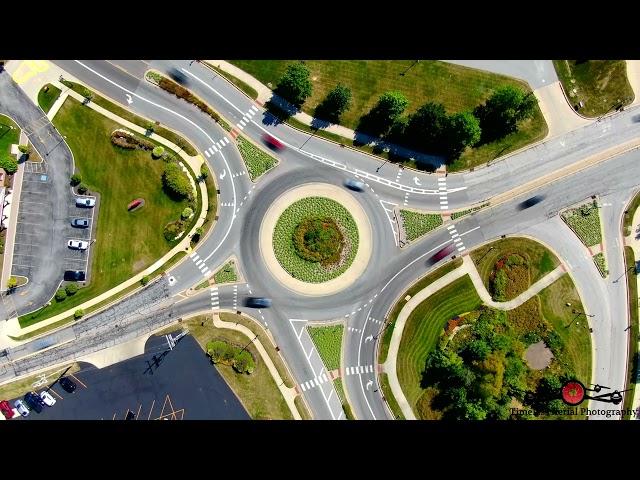 Round-A-Bout Time-Lapse 18 mins in 1min 4K Drone Footage